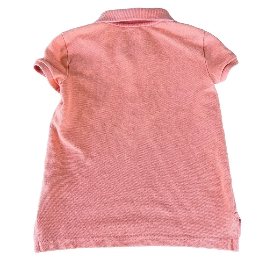 Polo Ralph Lauren Classic Polo Shirt Boys Size 6 Coral Embroidered Pony GUC